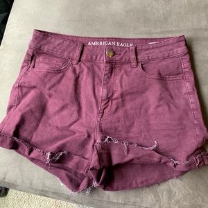 american eagle high waisted shorts